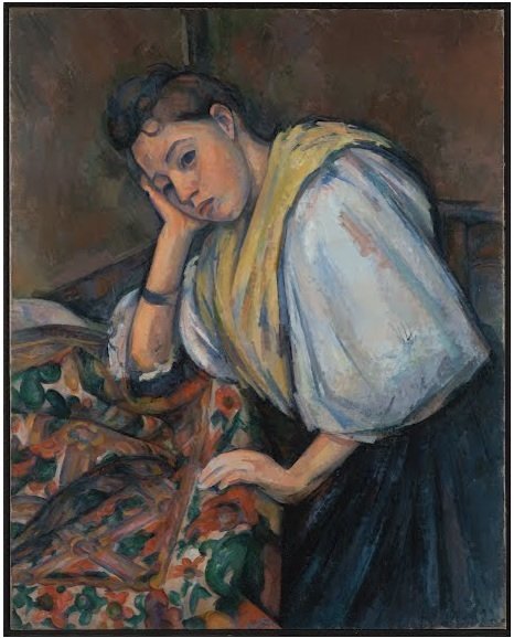 Domnita Maria_Paul Cézanne_Young Italian Woman at a Table